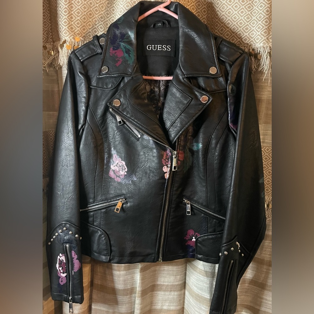 Guess Faux Leather Jacket. Like brand new, worn only once.